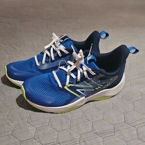 New Balance Kids Blue and Neon Sneakers